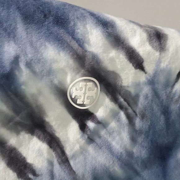 TORY BURCH SPORT TIE-DYE TISSUE-SEAMLESS LONG-SLEEVE MOCK-NECK - Picture 5 of 7